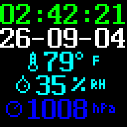 Humidity & Pressure (w/opt sensor)